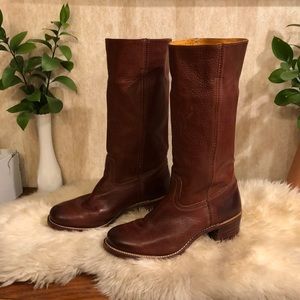 Frye Sabrina 14L Burnt Sienna Boots - Size 9.5